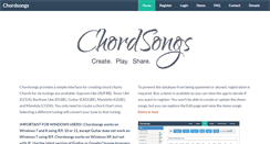 Desktop Screenshot of chordsongs.net